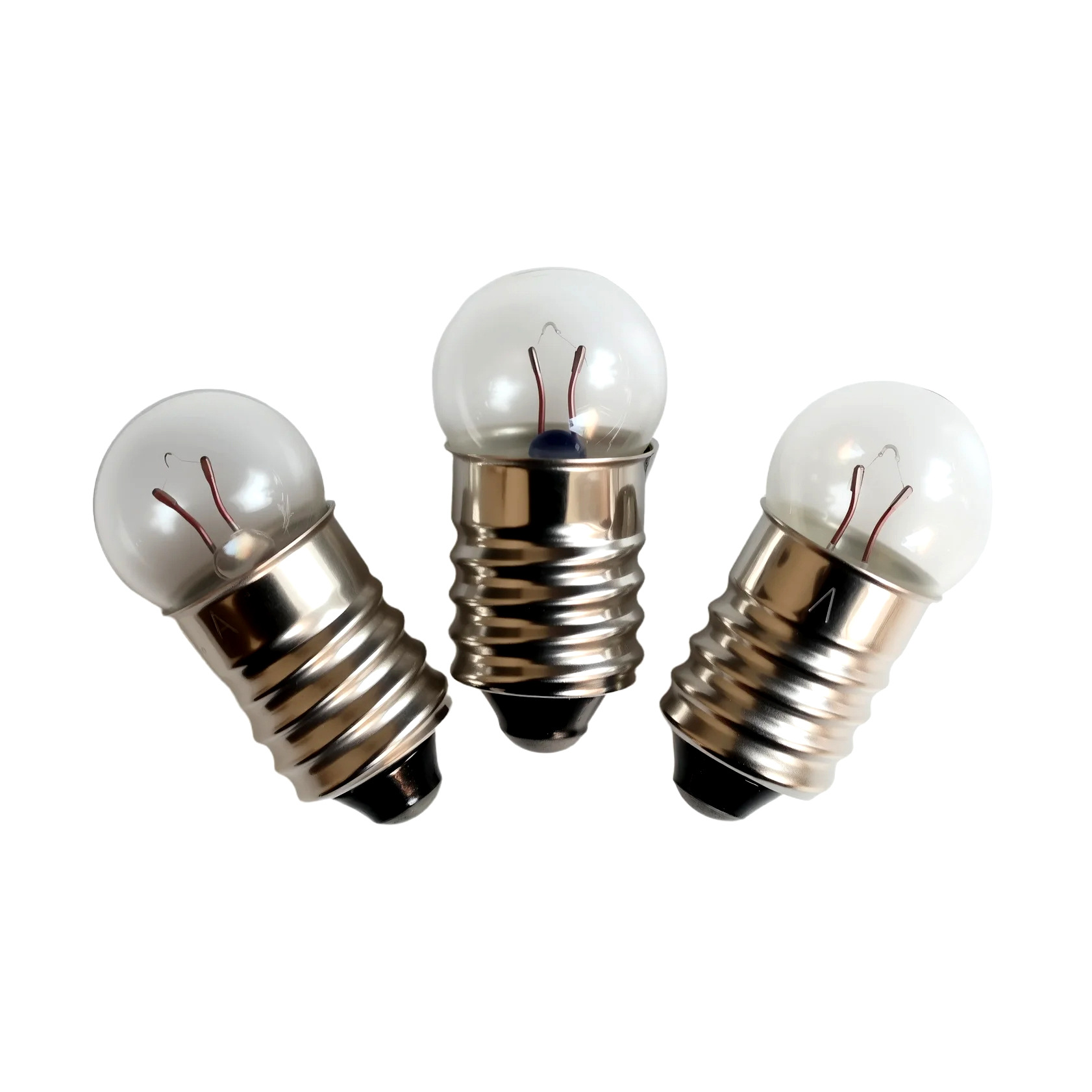 Small Electric Bead E10 Screw Small Light Bulb 2.5V Small Round Bubble Physical Circuit Electrical Experimental Equipment Miniature Small Light Bulb
