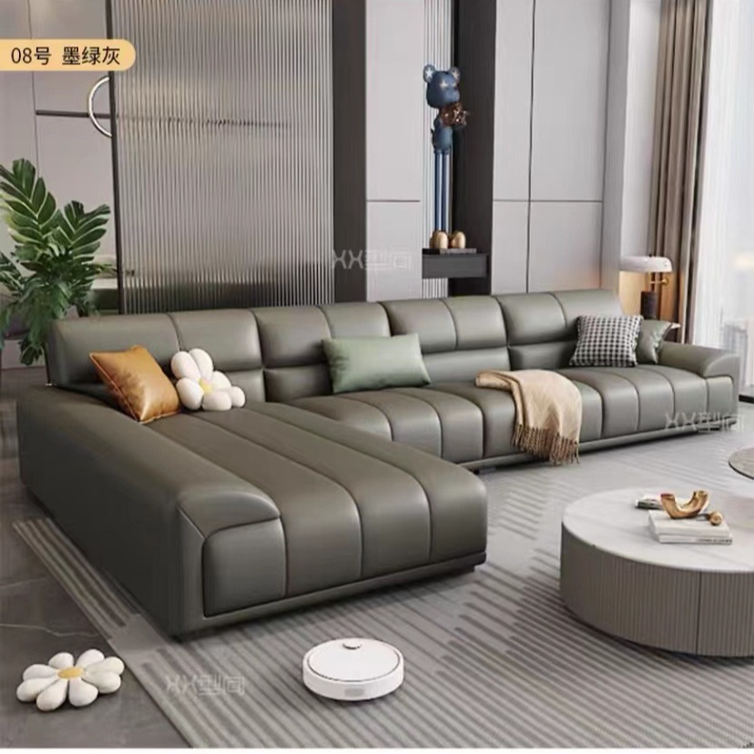 Одноразовый технологический диван для гостиной легкой роскоши простой маленькой квартиры прямой ряд трех-четырехместный диван с тканью для защиты от царапин