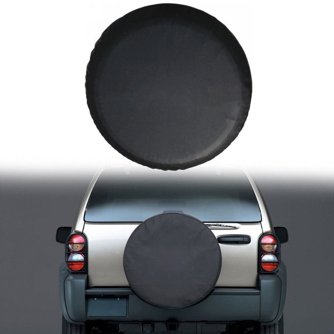 PVC leather spare tire cover imitation leather tire cover for SUV trailer waterproof dustproof sunscreen spare tire cover