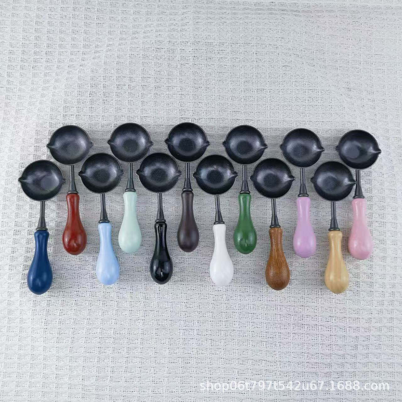 Ложка для восковой печати с антипригарным покрытием, двусторонняя, инструмент для нагрева воска, легко чистится