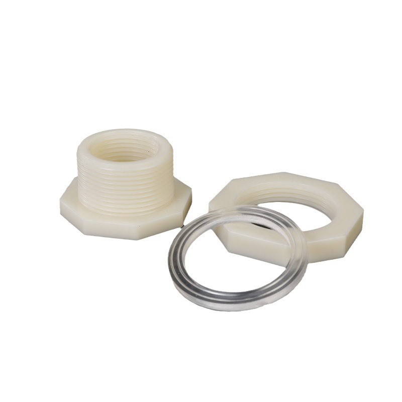 ABS water tank connector plastic 1-inch fish tank water pipe connector water tower interface in stock supply 1-inch ABS water tank connector