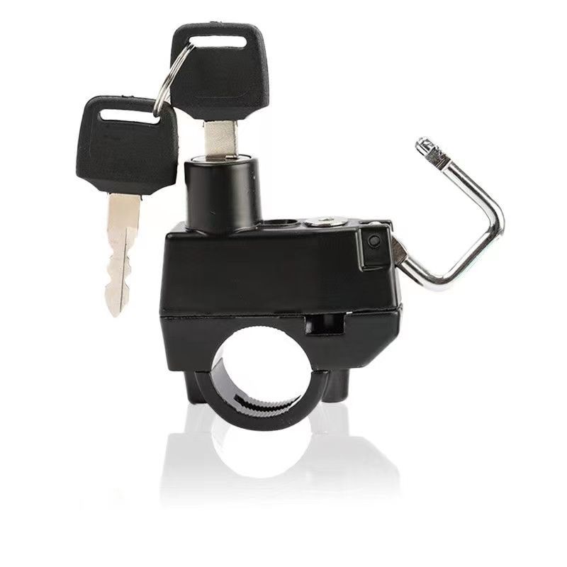 Замок для шлема мотоцикла противоугонный замок для шлема велосипеда фиксированный универсальный металлический замок для шлема