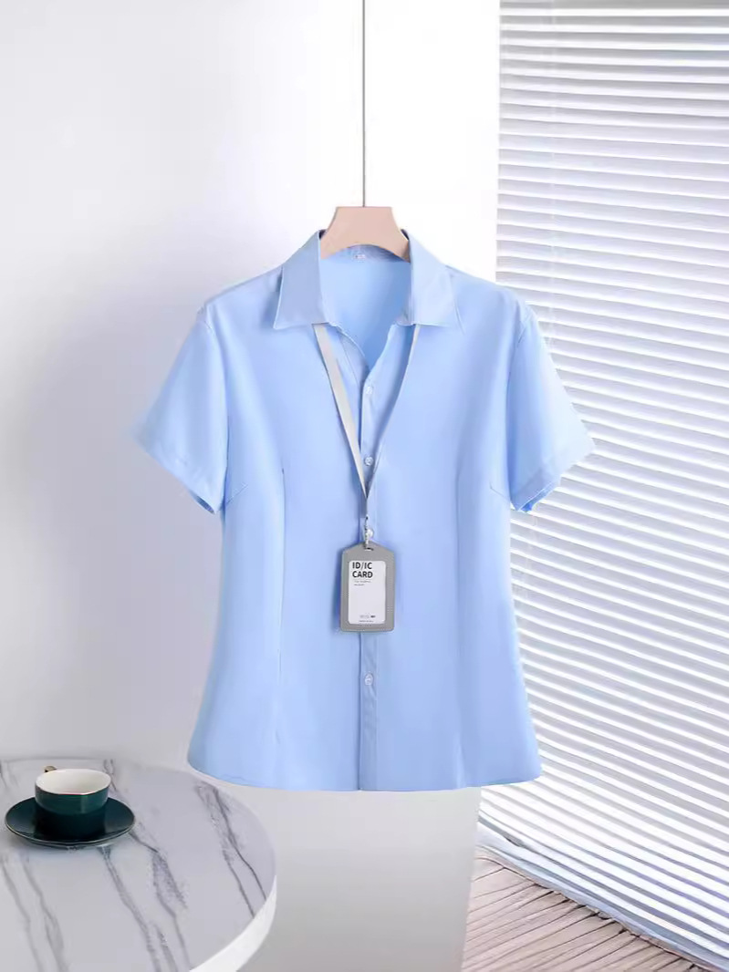 plus size shirt chubby girl 200kg elastic bamboo fiber new summer interview tooling V-neck shirt overalls Z8