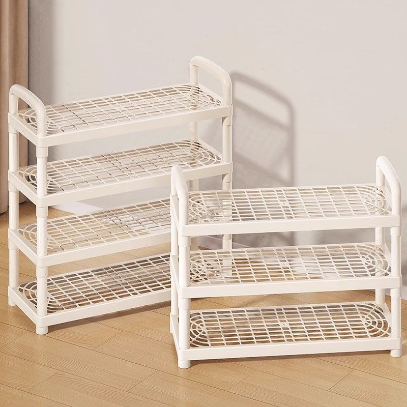 Популярный пластиковый простой стеллаж для обуви 2025 года, съемный шкаф для обуви для аренды, многофункциональная полка для хранения в общежитии