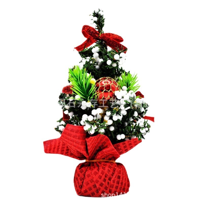 Jewelry Tree 20cm Mini Christmas Decoration Tree Christmas Holiday Shopping Mall Event Decorations Desktop Small Tree