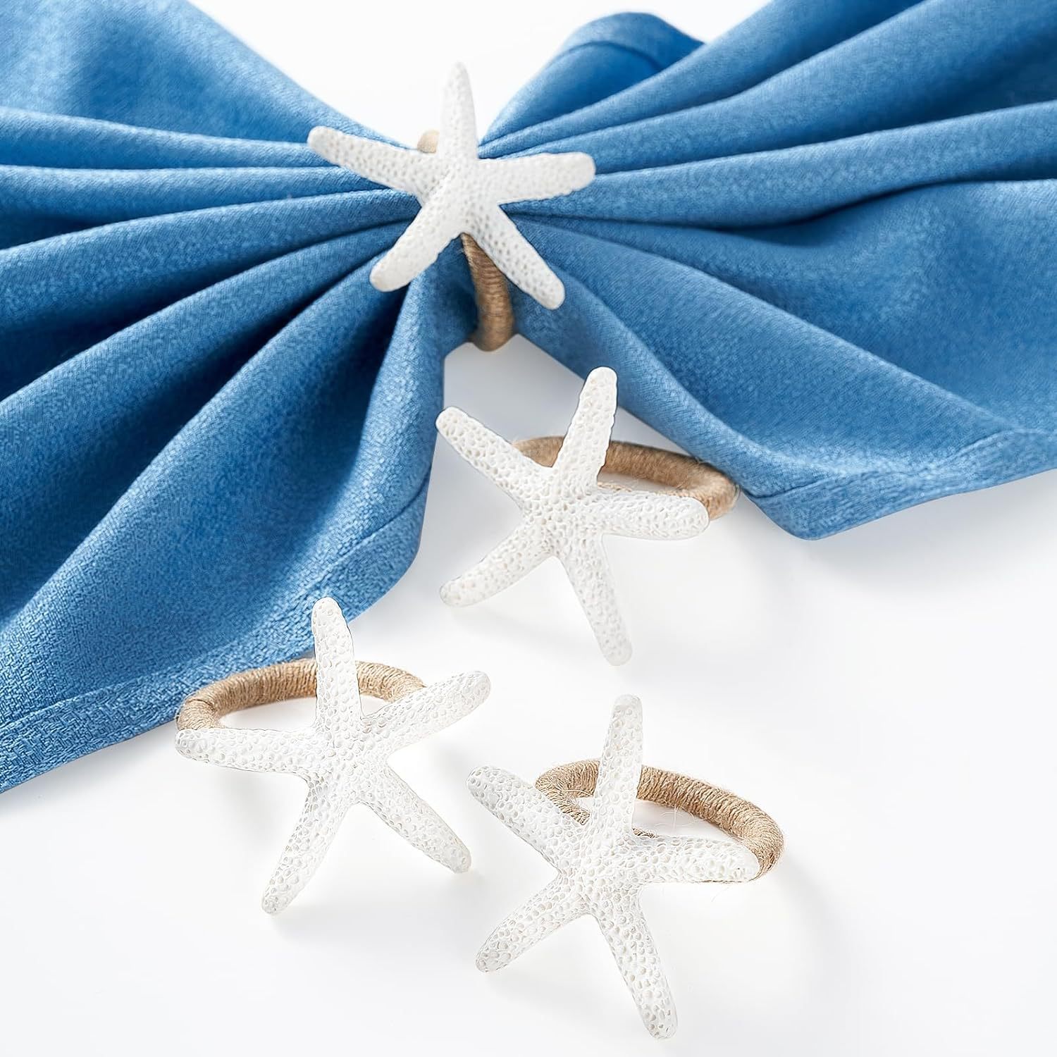 Cross-Border Hot-Selling Starfish Napkin Rings, New Amazon Napkin Holders, European-Style Simple Napkin Rings, Wholesale from Foreign Trade Manufacturers