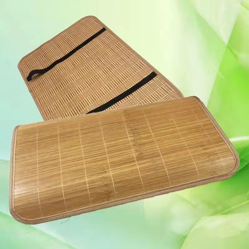 Summer Bamboo Mat Single Pillow Mat Pillow Case Pillow Skin Pillow Pillow for Students Carbonized Pillow Mat Pillow Case Adult Pillow Towel