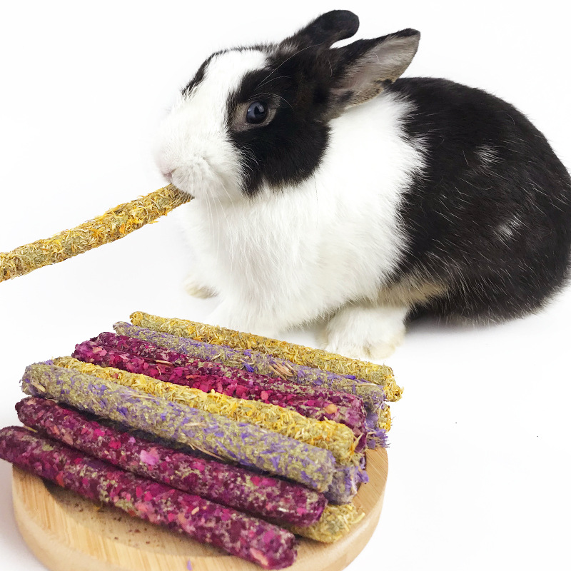 Petal Grass Chew Sticks for Rabbits, Guinea Pigs, Chinchillas, Alfalfa Grass, Timothy Grass Sticks, Chew Toys, Pet Supplies