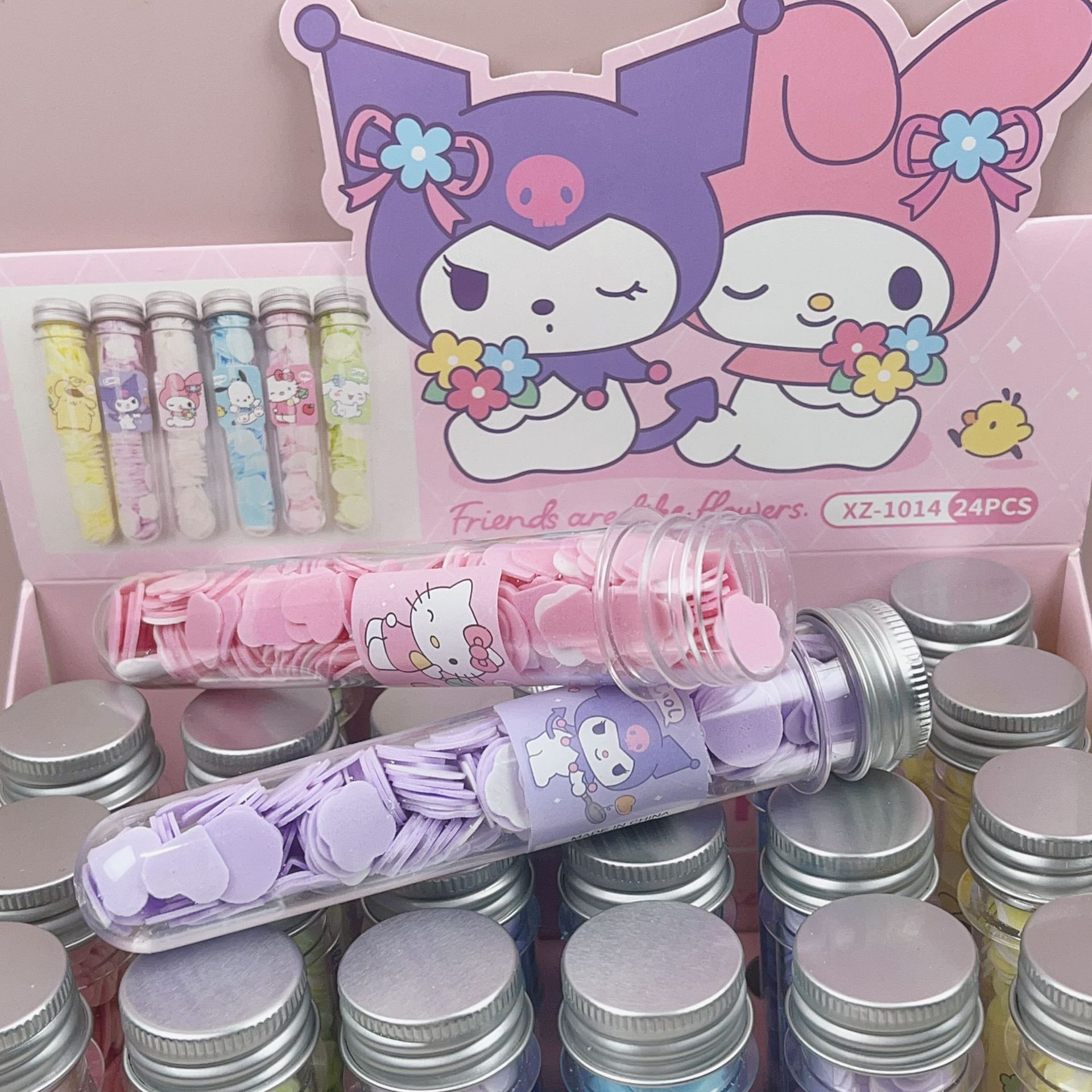 Cute Cartoon Shape Test Tube Soap Tablets Creative Disposable Hand Washing Tablets Fun Portable Student Soap Tablets