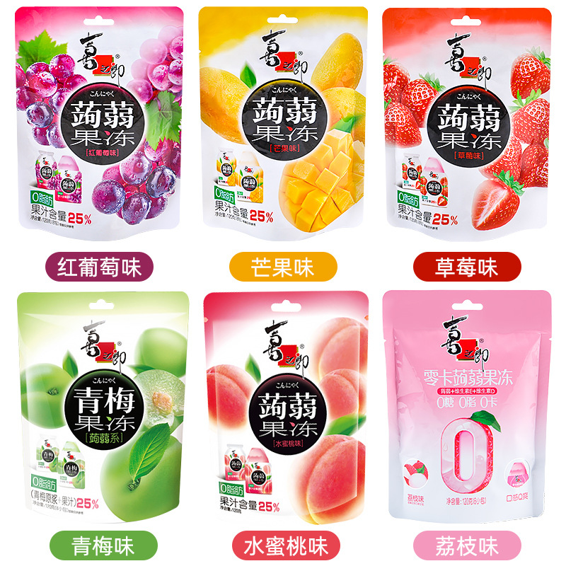 Xizhilang Konjac Jelly Sucking Juice Jelly Internet Celebrity Office Casual Children Sharing Snacks Wholesale