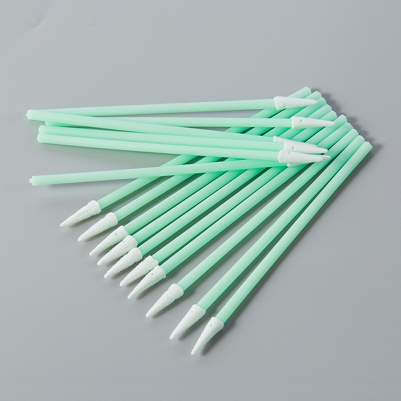 763D high-density cleaning sea cotton swab wiping stick industrial dust-free purification cotton swab pointed sponge swab wholesale