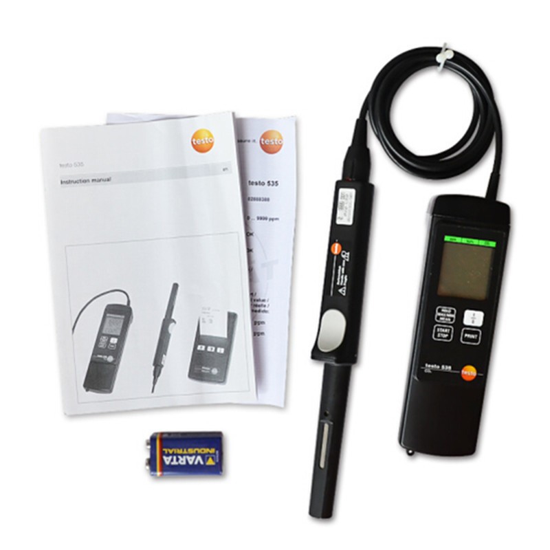 German Testo Testo535 Carbon Dioxide Detector Co2 Gas Tester Handheld Analyzer Alarm