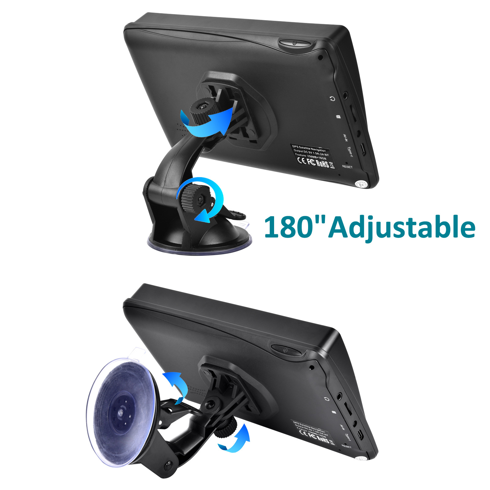 7inch Type-C Socket Car Audio and Video Convenient Gps Navigator Cross-Border Car Car Supplies