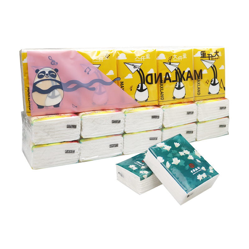 Handkerchief paper custom printed logo500 bag small batch factory direct supply free design small bag handkerchief paper towel custom