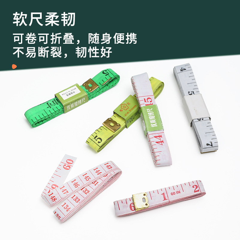Factory wholesale plastic small tape measure tailor soft tape measure three-way meter bust waist mini measure garment tailor rule