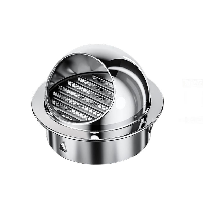 304 stainless steel hood exhaust hood rain cap breathable exterior wall air outlet ventilation 201 range hood engineering pvc