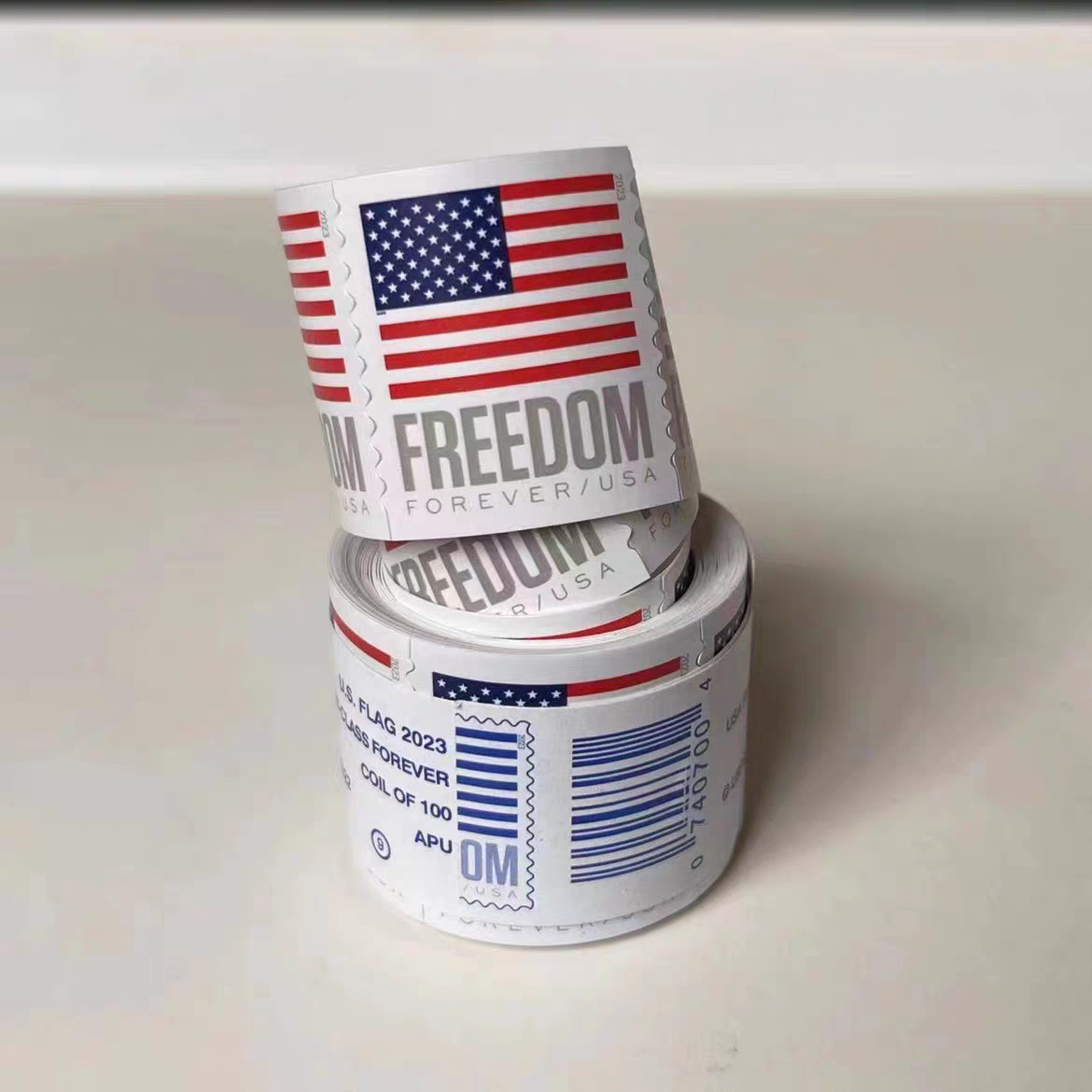 Марки США, 1 том/100 штук, 2023 год, флаг, защита от подделок, постоянные марки для международной почты