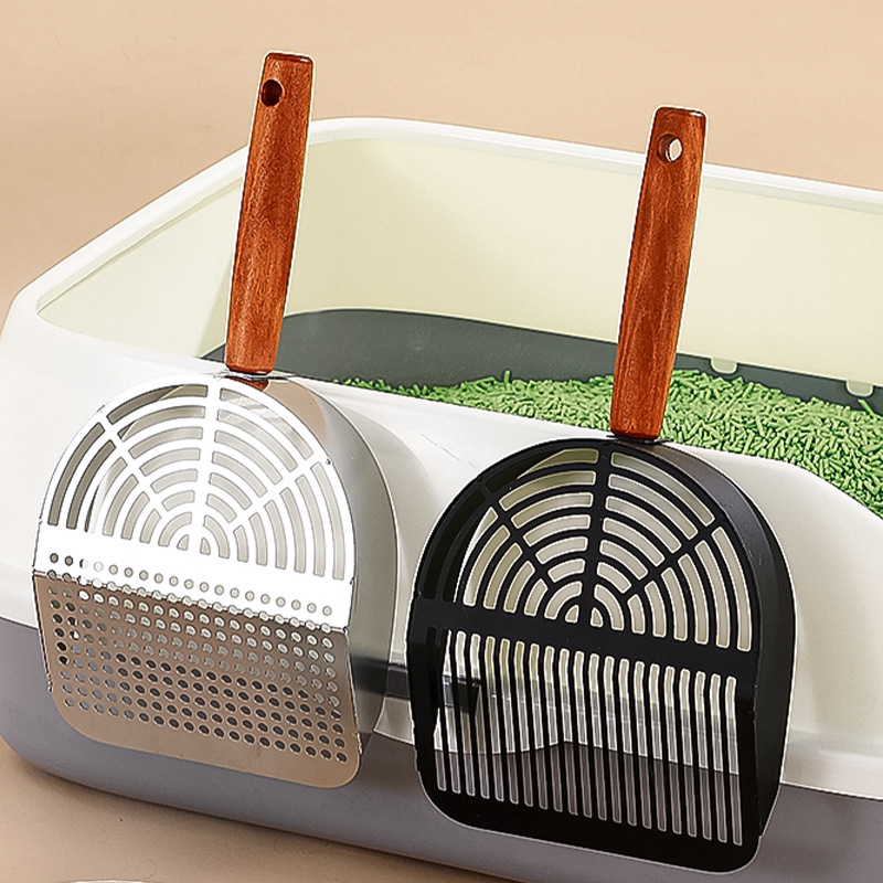 Cross-Border Cat Litter Scoop Stainless Steel Cat Scoop Deodorizing Cleaning Tool Hollow Mesh Tofu Litter Scoop Pet Supplies