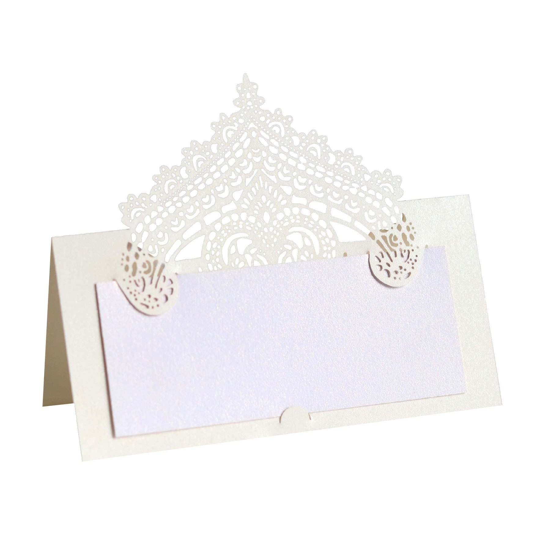 Cross-border three-dimensional lace seat card laser hollow holiday handwritten card wedding table card name card spot