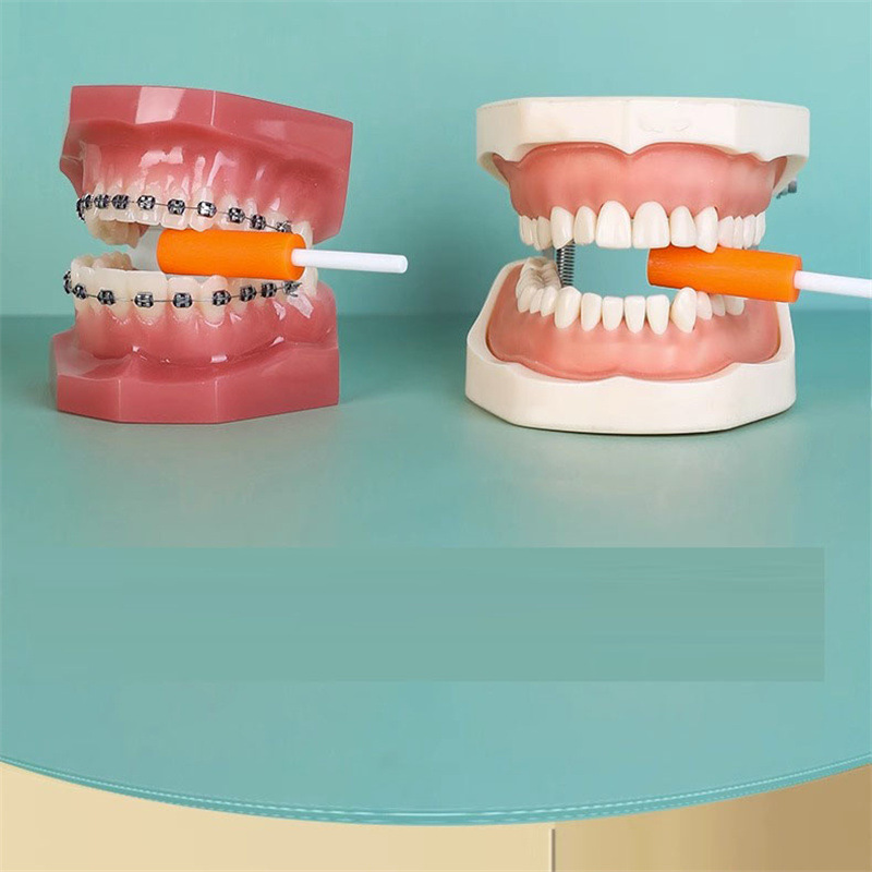 Amazon Hot Sale Silicone Bite Gel Stick Dental Braces Face Correction Gum Handheld Bite Hollow Orthodontic Bite