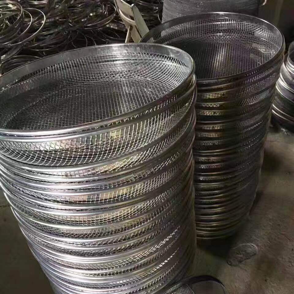 Construction Site Sieve Run Jianghu Stall Supply Moss Sieve Soil Vibration Sand Removal Sieve Round Filter Iron Sieve