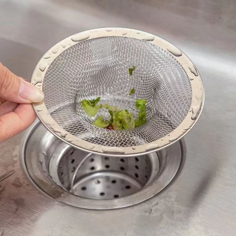 Large, medium and small 5cm/7cm/9cm/11cm straw hat net floor drain leftovers stainless steel sink filter