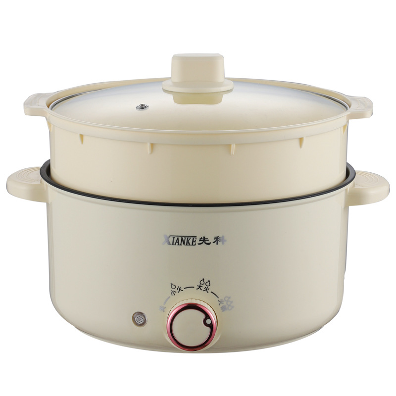 Jiamei Special Double-Eared Cooking Pot for Home Use, Non-Stick Dormitory Pot, Integrated Small Electric Pot, Electric Heating Pot