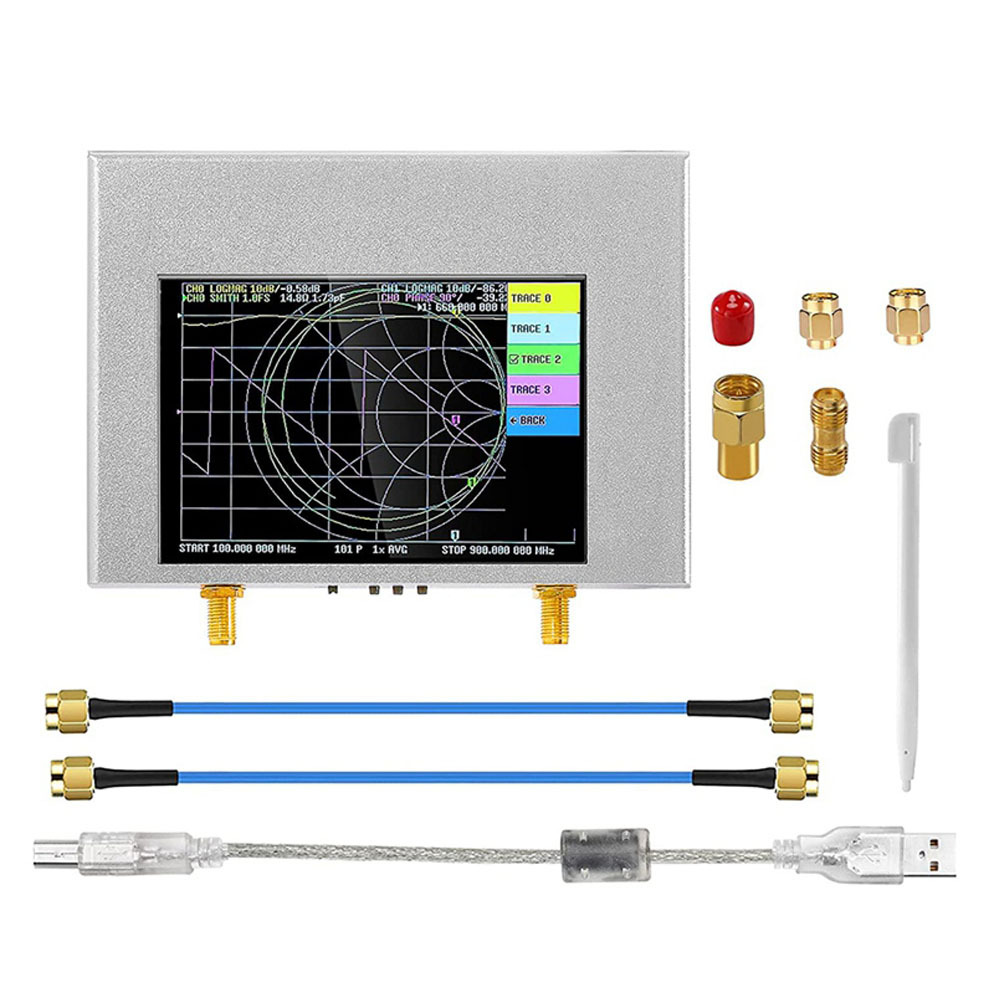 4 дюймовый векторный анализатор сети V2 Plus4 диапазон измерений: 50kHz - 4GHz
