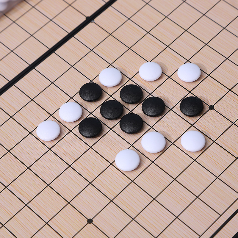Wholesale Magnetic Go Gobang Folding Portable Board Student Desktop Game Chess Parent-Child Interactive Educational Toys