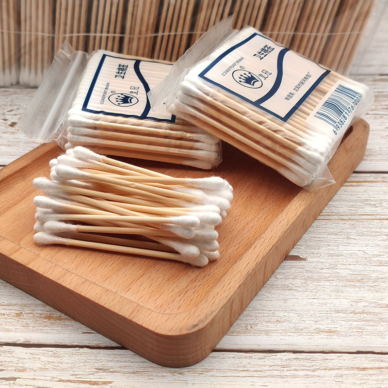 Disposable Cotton Stick 100 Pack Double-headed Cotton Stick Cleaning Cosmetic Household Cotton Swab Disposable Double-headed Cotton Stick