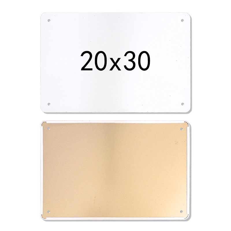 Direct from Manufacturer: Blank Tinplate, Aluminum Plate, Wood Board, Acrylic Home Decorations, Multi-Size Wholesale, Cross-Border