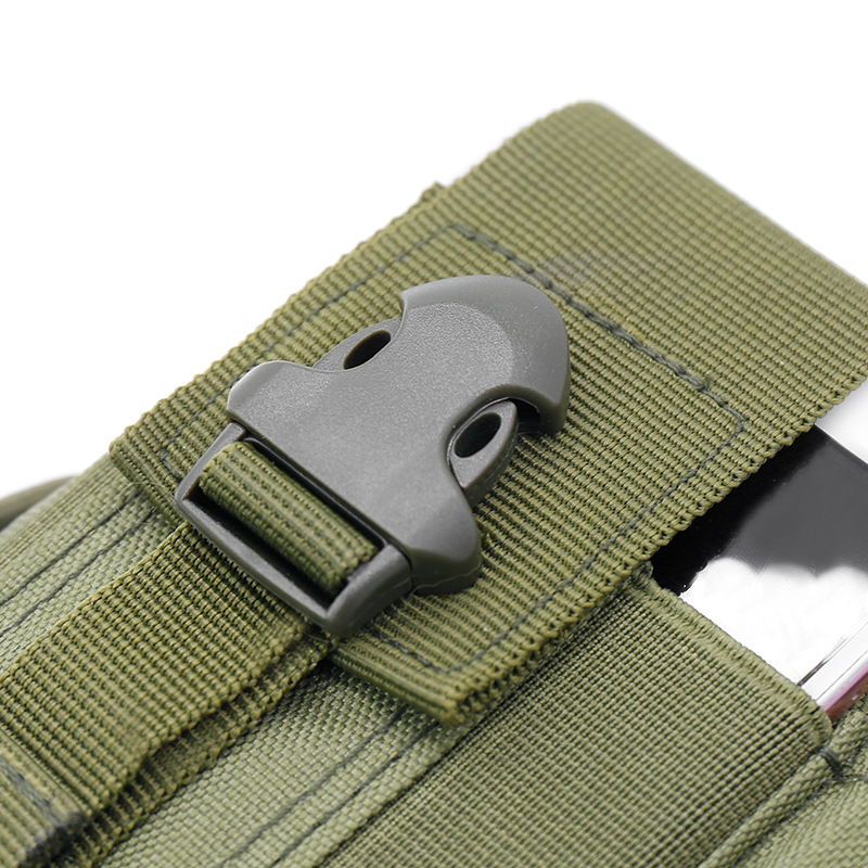 Outdoor Sports Multifunctional Military Fan Molle Bag 6inch Mobile Phone Bag Cycling Storage Accessories Tactical Waist Bag Wear-Resistant