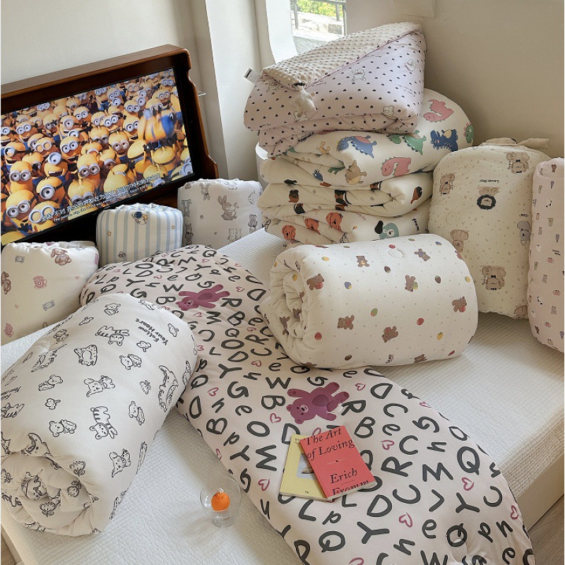 Class A knitted cotton beanie quilt spring and autumn quilt winter quilt soybean quilt core baby baby adult single double quilt
