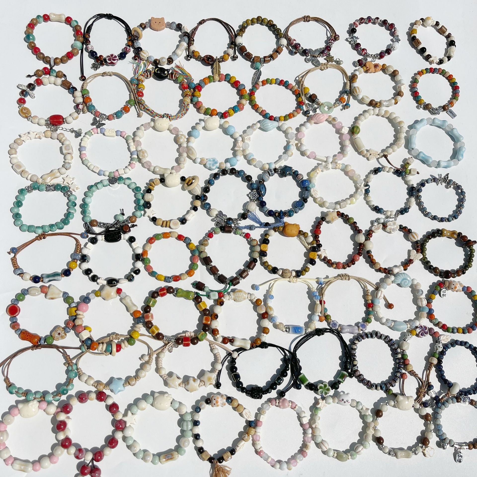 Новый китайский керамический браслет из Цзиндэчжэнь, простой ювелирный подарок для студентов