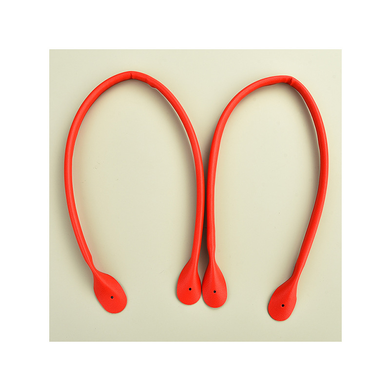 Bag DIY Handmade Accessories Pu Imitation Leather Porous Threading Handle Handle Bag Strap Handle Imitation Leather Bag Strap Customization