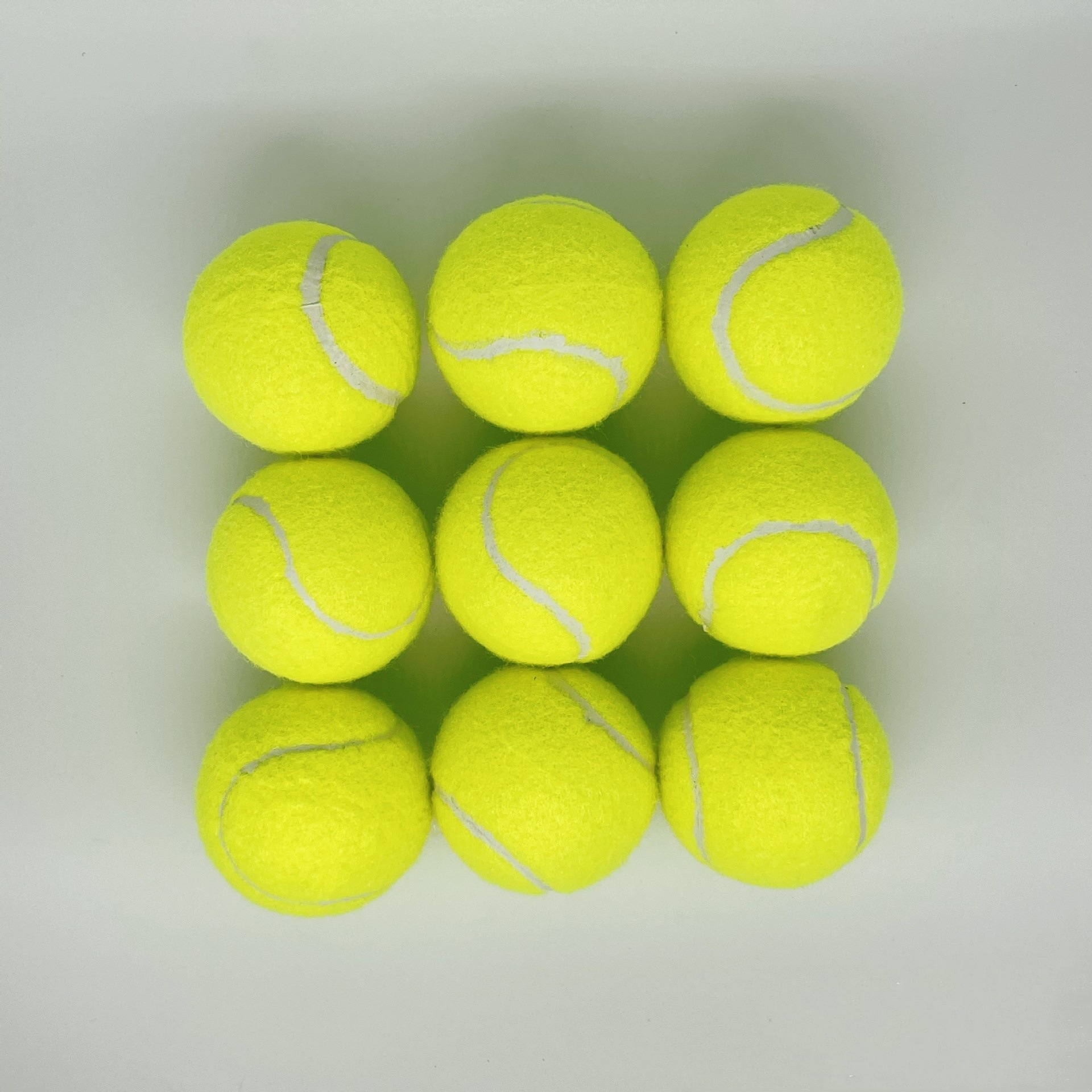 High Elastic and Durable Training Tennis Ball Monochrome Primary Color Tennis Ball High Elastic Tennis Training Ball