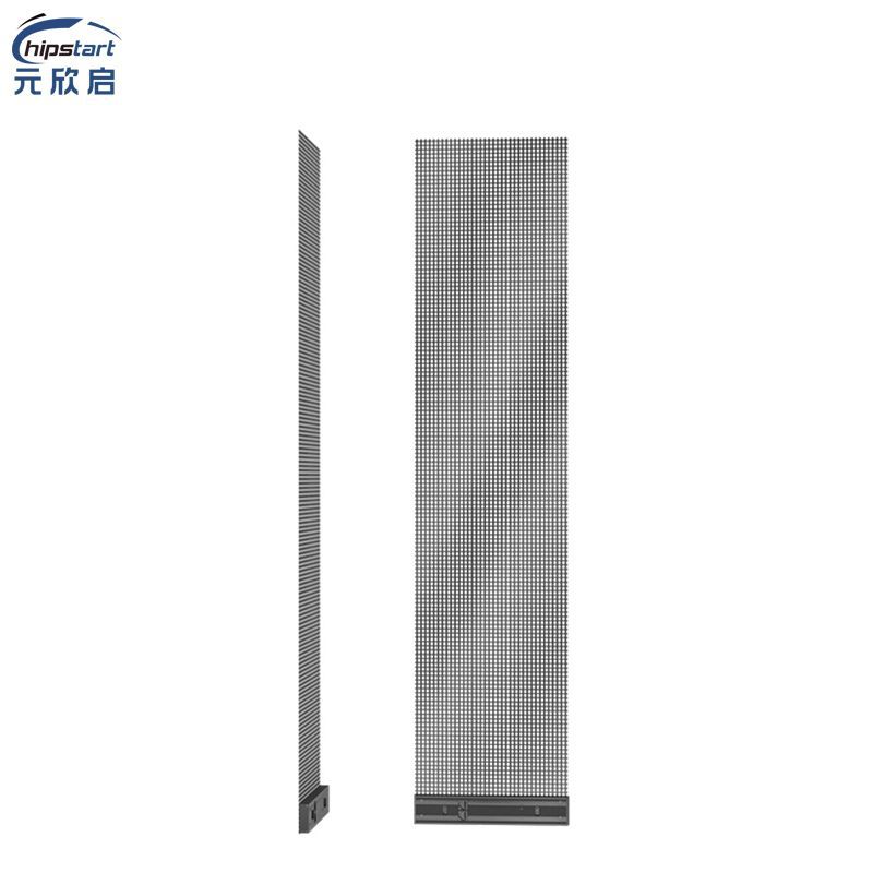 Wholesale Indoor P3.91 Led Holographic Screen Flexible Transparent Glass Curtain Wall Film Mesh Led Digital Display