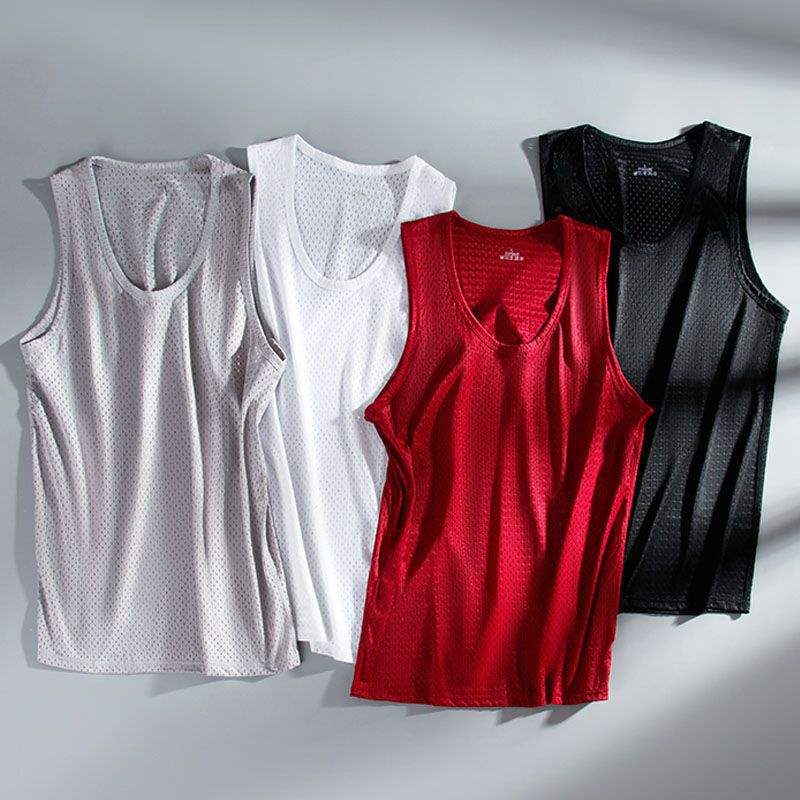 Underwear Wholesale Men's and Women's Ice Silk Pure Cotton Modal Polyester Vest Sports T-Shirt Underwear and Other Summer Thin Styles