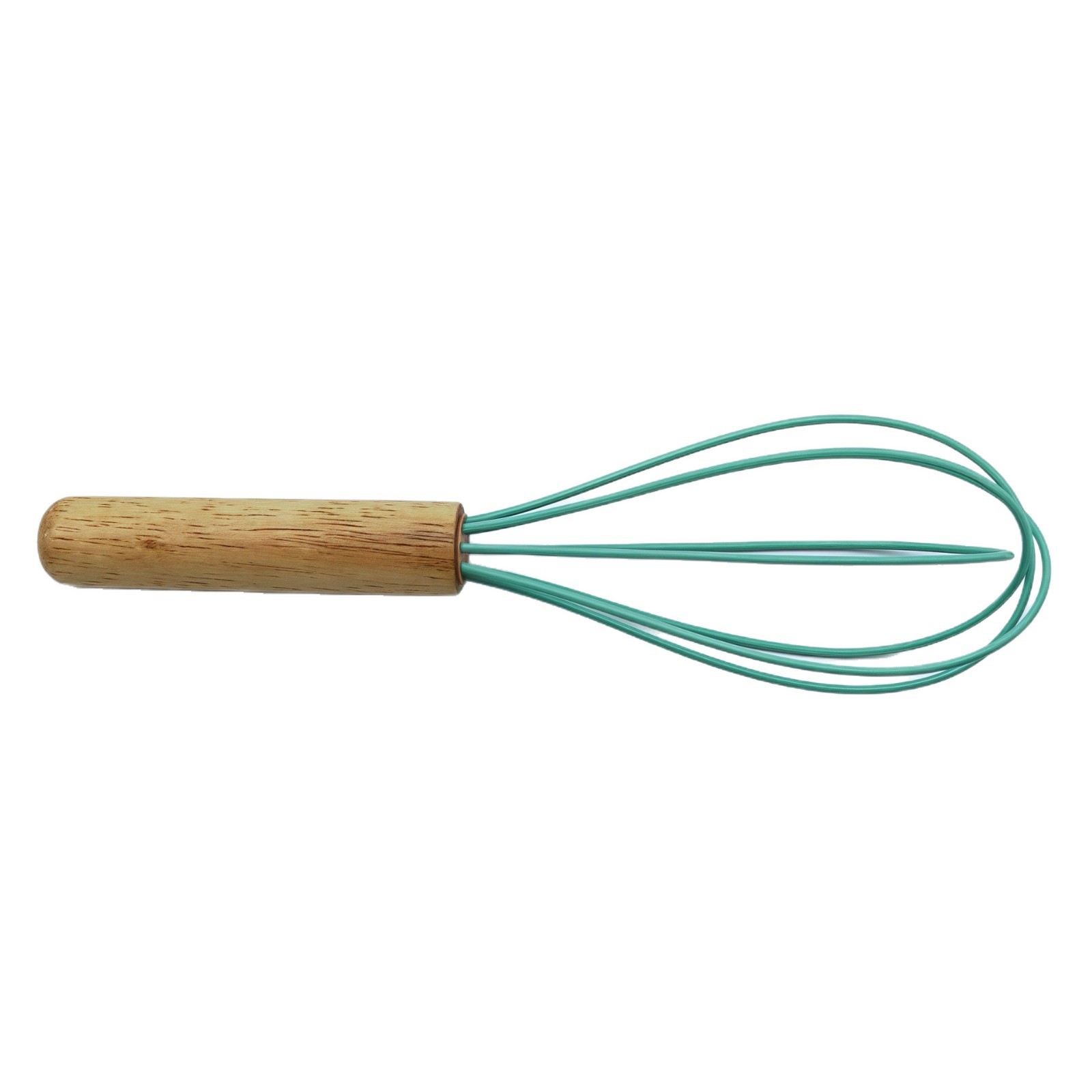 Cross-Border New 8-Inch 10inch 12inch Silicone Egg Beater Manual Wooden Handle Mixer Egg White Baking Tools Wholesale