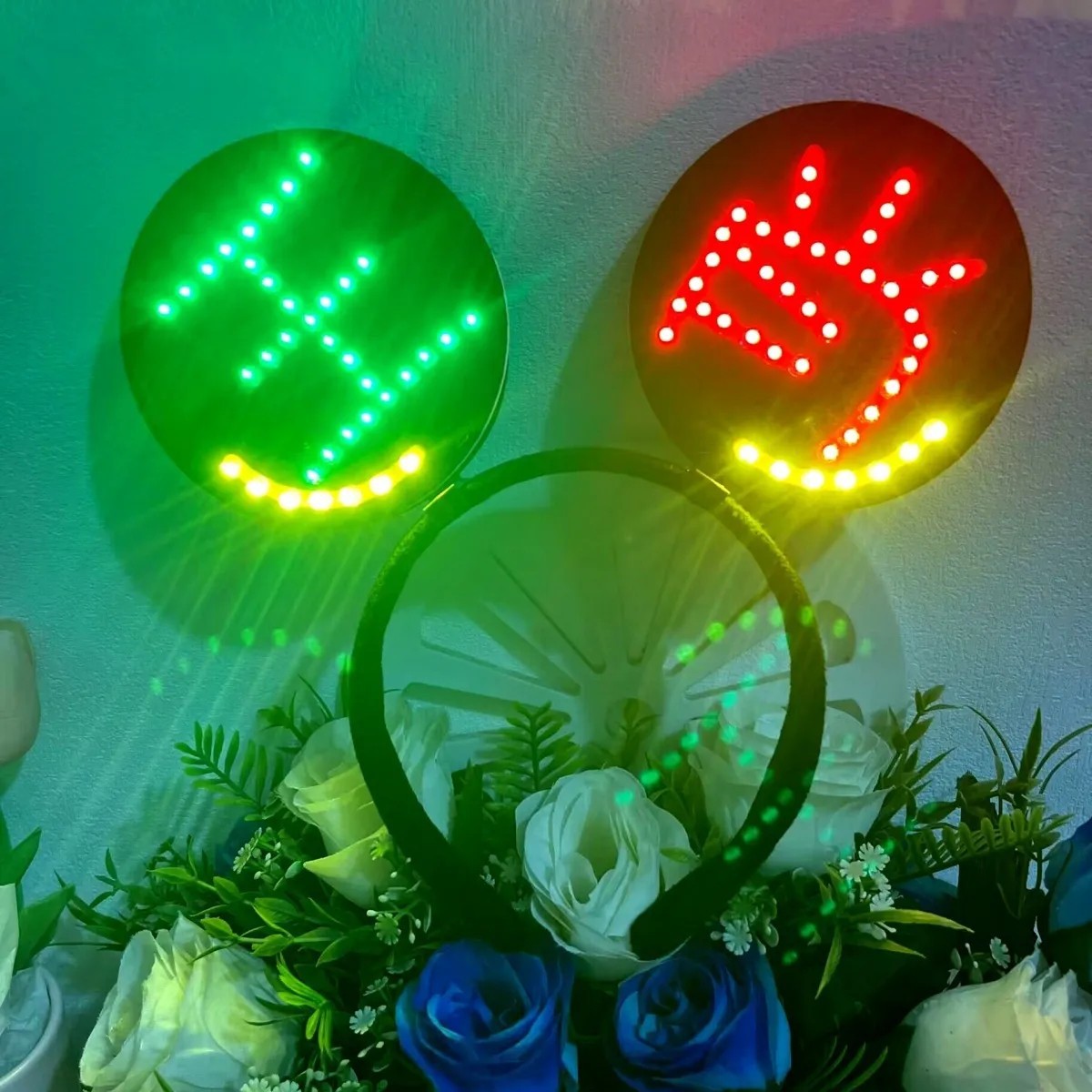 Lin Junjie Concert Should Aid Hair Hoop Full Lamp Headband Flash Hair Accessories Bright Hair Card LED Headlight Lamp Wholesale