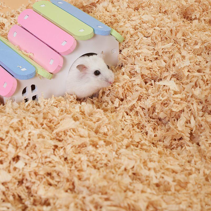 Hamster Sawdust Urine Sand for Small Golden Hamsters and Chinchillas, Rabbit Sawdust Shavings Bedding, Deodorizing Dust-Free Absorbent Bath Sand