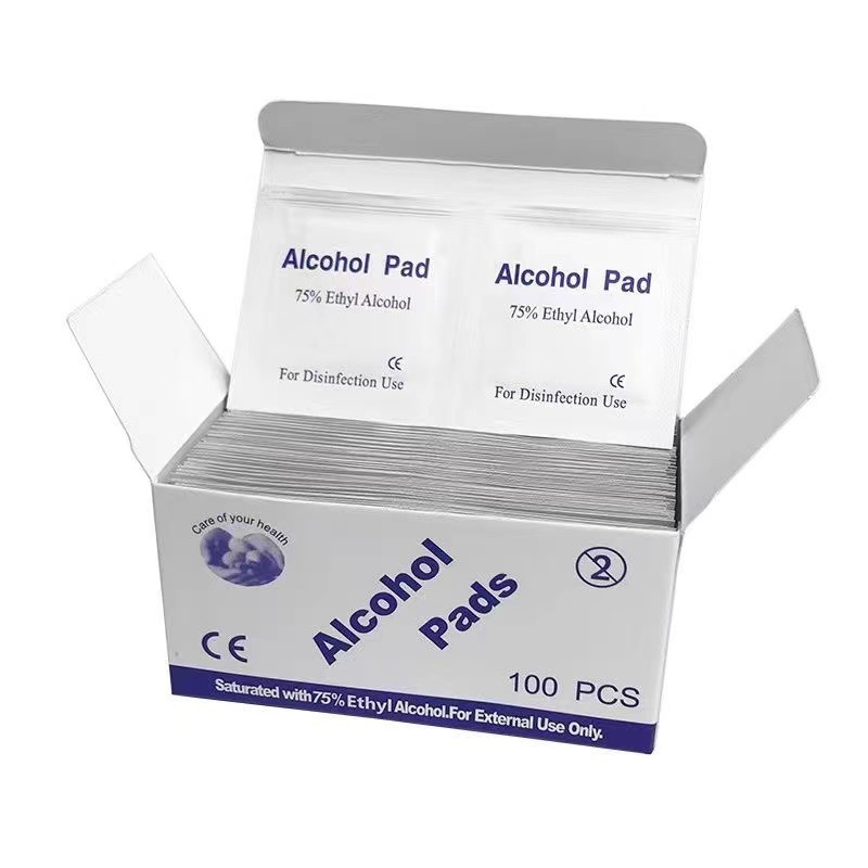 Оптовая продажа дезинфицирующих ватных дисков, 75 градусов, одноразовые, 100 шт.