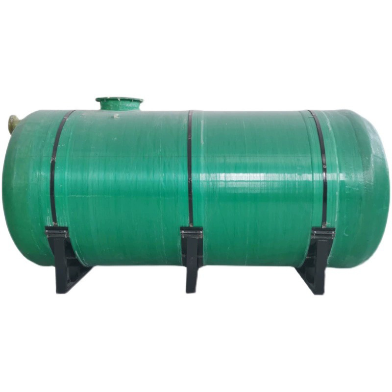 Fiberglass Vertical Storage Tank Sulfuric Acid Sodium Hypochlorite Chemical Mixing Pressure Food Tank Horizontal Fire Water Tank