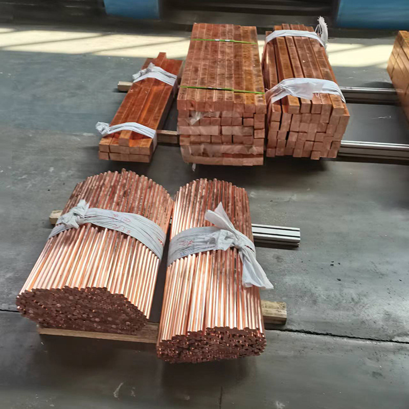 T2 Solid Copper Rod Cutting Manufacturer C1100 Red Copper Rod Oxygen-Free Copper Rod Copper Wire Corrosion-Resistant High Strength