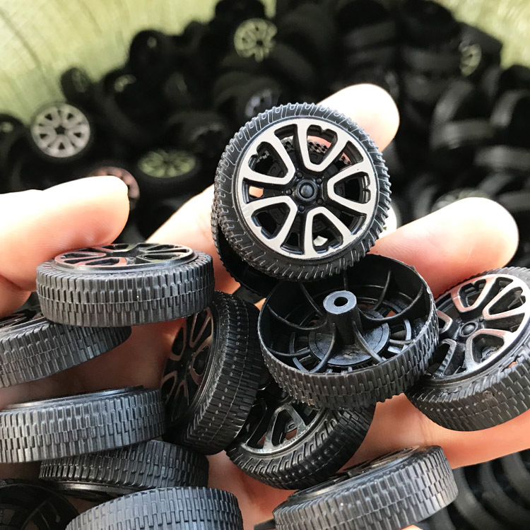 Plastic Wheel Toy Wheels Are Available in Various Specifications, Kidsren's Teaching Aids, DIY Production of Small Car Wheel Accessories