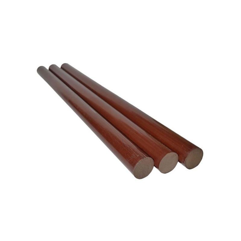 Phenolic resin laminated cloth Rod insulation cloth wear-resistant temperature-resistant brown fine cloth pattern Bakelite solid cylindrical rod