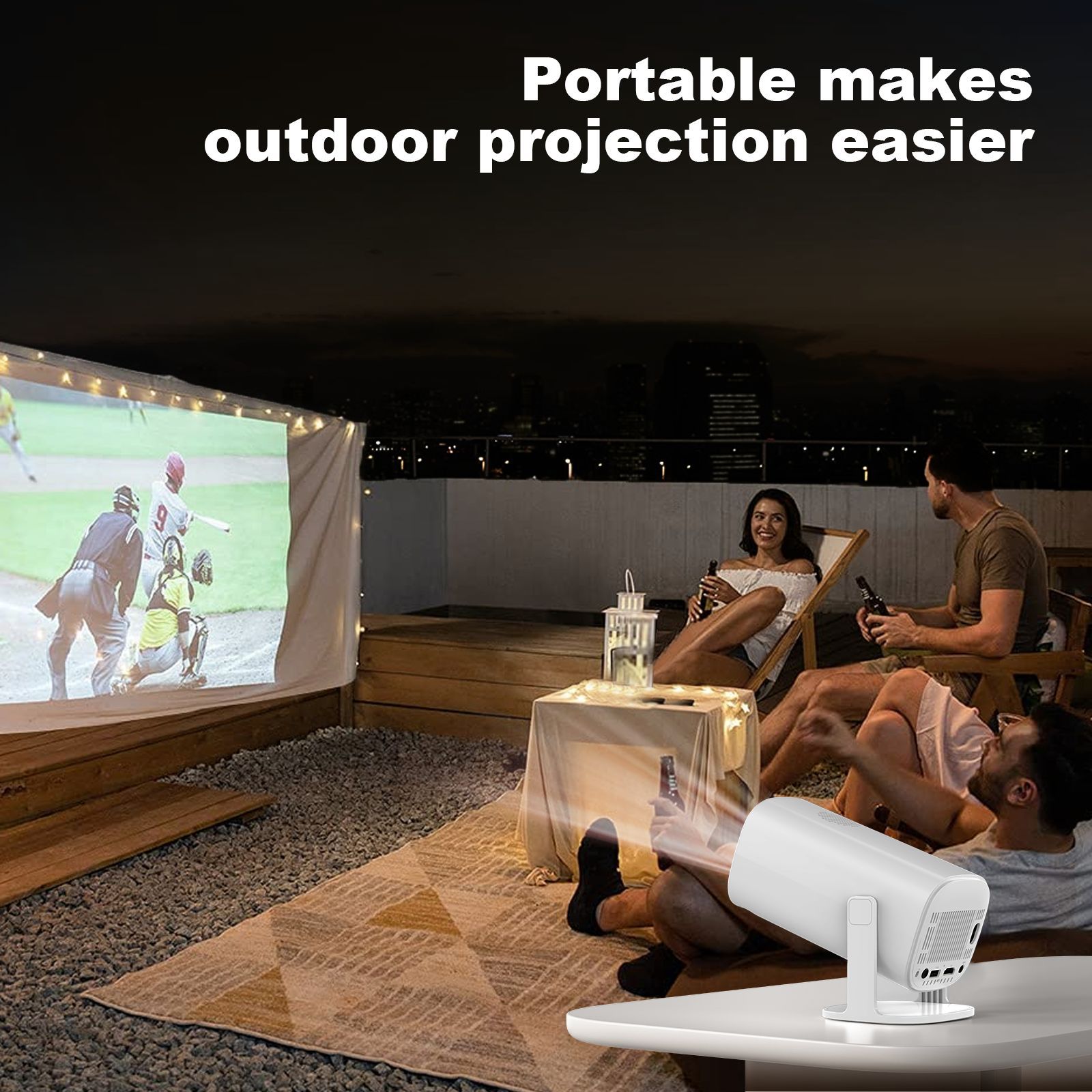New Android Projector Foreign Trade Portable Projector 4K Projector Smart Projector P30