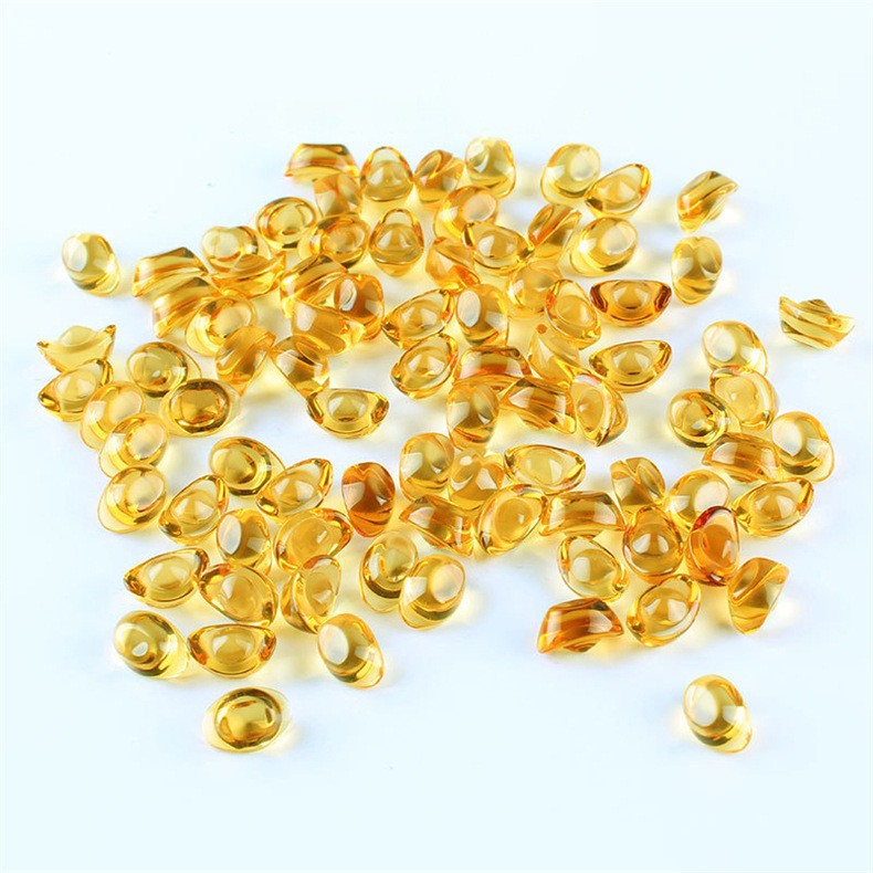 Citrine Ingots, Home Decoration Ornaments, Holiday Event Gifts, Glass Small Ingots, Wholesale Large and Small Gold Ingots, Etc