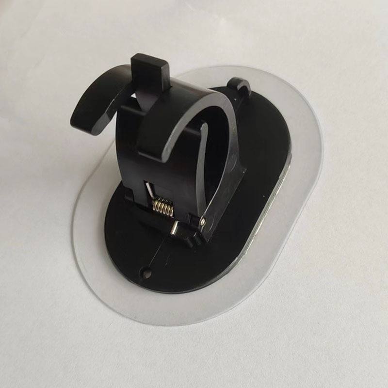 Curtain rod hanging support wholesale curtain rod clip holder punch-free adhesive bracket clip cross Rod curtain rod sticky hook