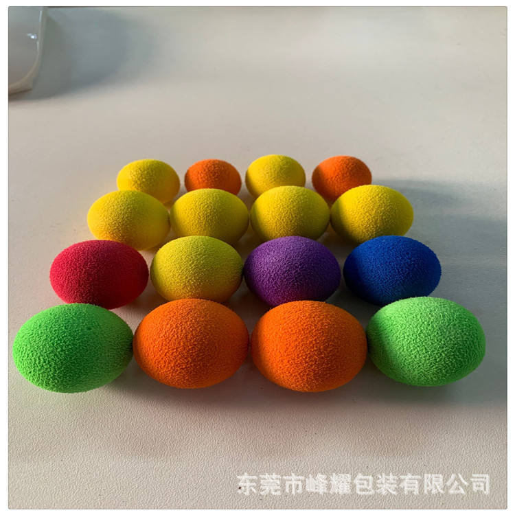 Dongguan Processing 29mm Colorfulful Eva Ball Kidsren's Decompression Eva Toy Ball Wholesale Sponge Ball Eva Foam Ball